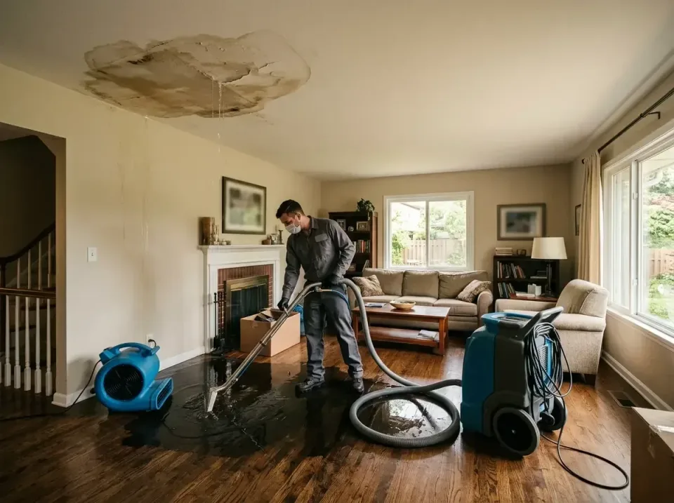 attic-pipe-burst-ceiling-drip-008 — frequently asked questions, Water Damage Restoration & Carpet Care in New Hope, PA